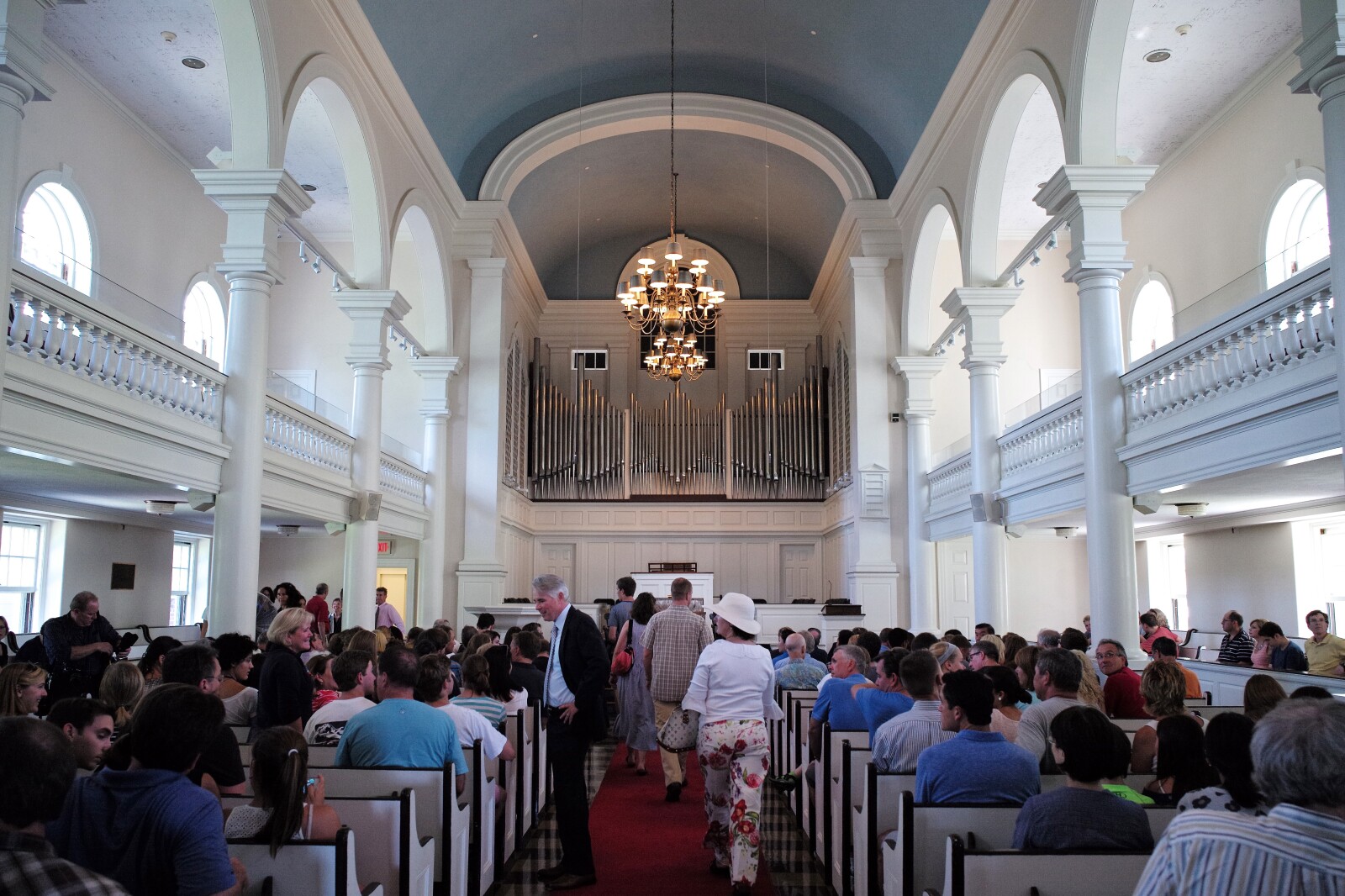people in church